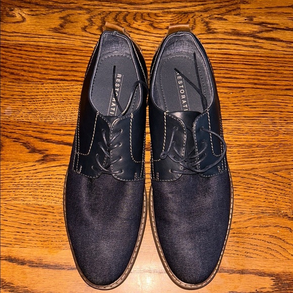 Restoration Men’s Navy Derby Shoes – Size 9.5 main image 6